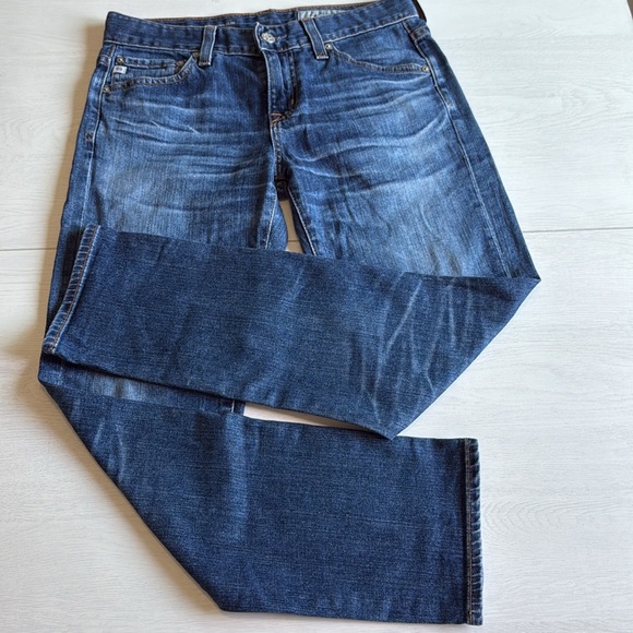 AG Adriano Goldschmied Medium Wash Jeans The ex-boyfriend slim Size 24R. - Picture 7 of 12